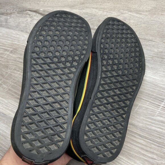 RARE VANS Authentic Black RASTA‎ Red Yellow Green Men 4 Women 5.5 Snoop - Picture 11 of 13